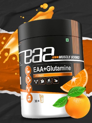 Muscle Science EAA Intra Workout/Post Workout -7.2g Advance 9 Essential Amino Acids | 4.5 g Micronized Vegan BCAA | Muscle Recovery | Growth | Muscle Protein Synthesis 